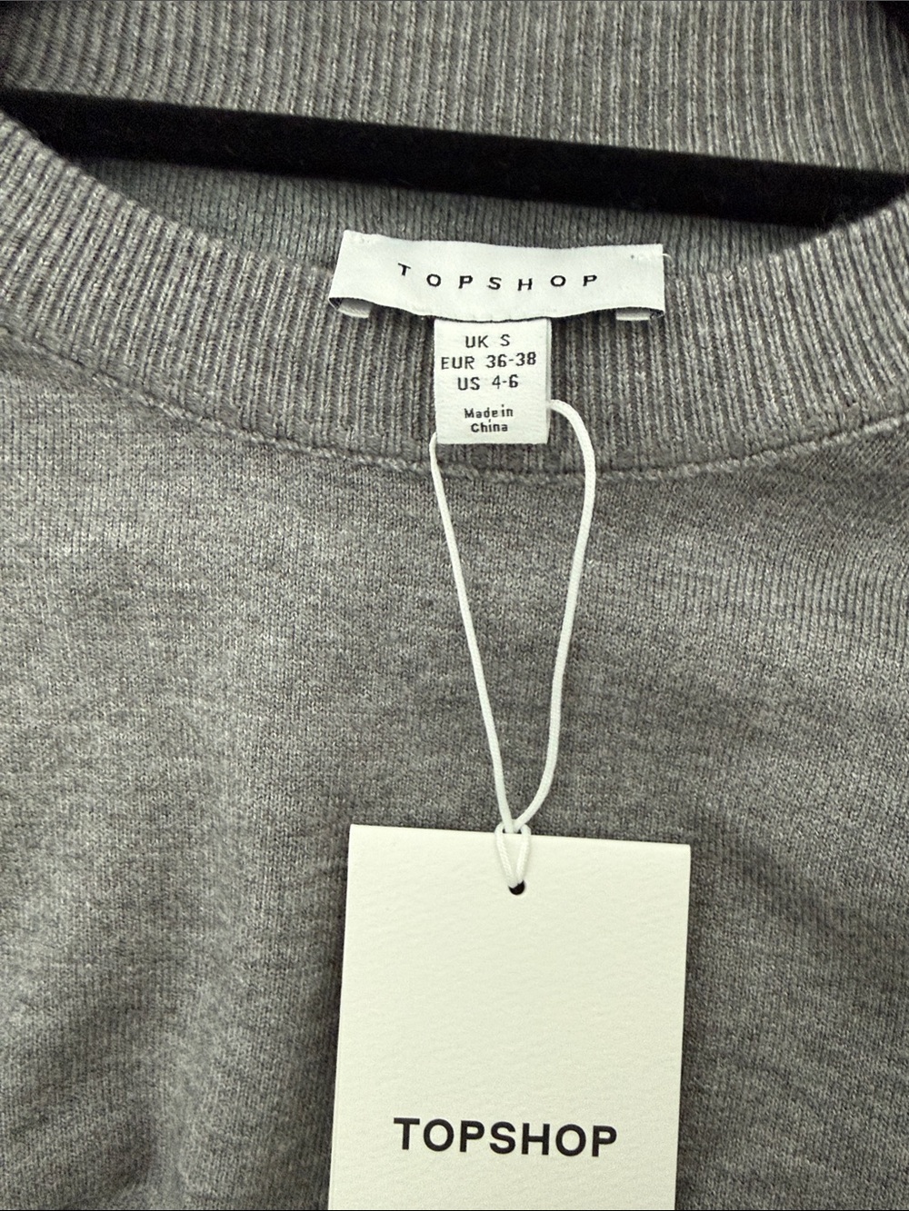 Topshop Gray Crewneck Sweater - Picture 3 of 3